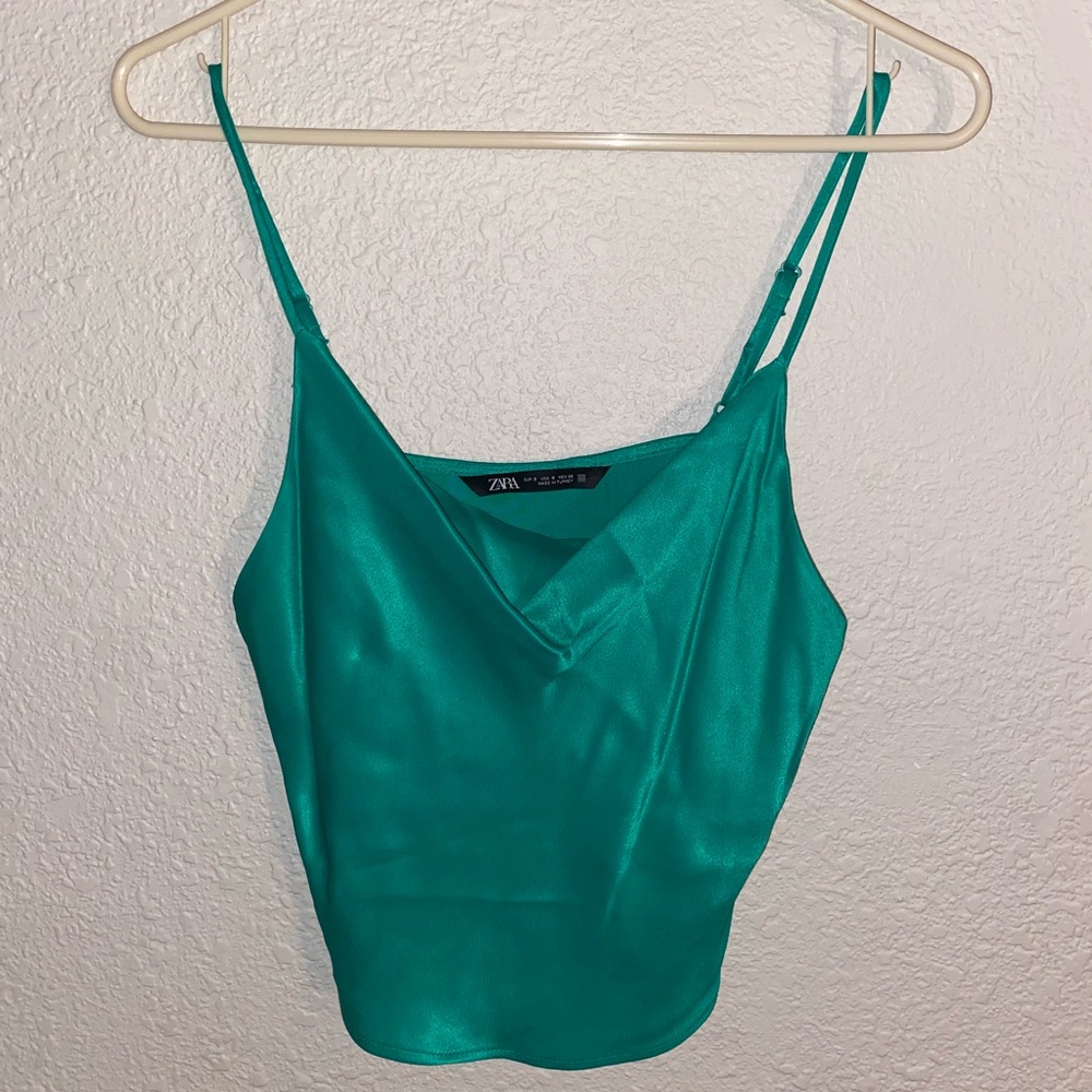 Zara Teal Women's Top